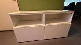 Sideboard weiss zwei Fächer zwei Türen neuwertig