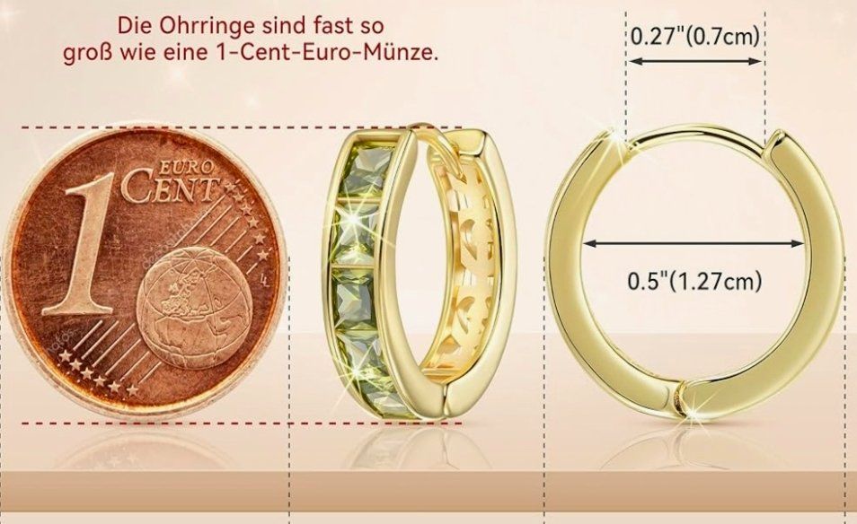 Ohrringe & -stecker: ohrringe vergoldet 14k – Neu und originalverpackt aus Hemmental von Schmuckstudio 1
