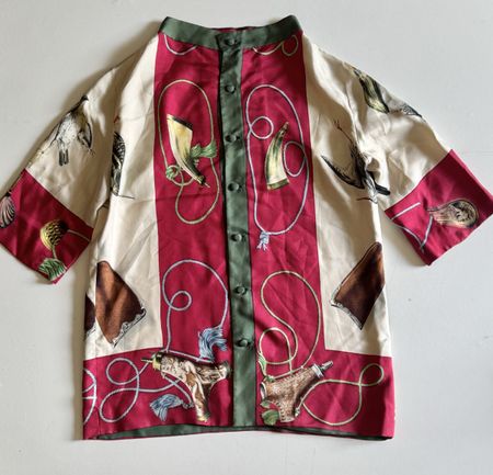 Hermes vintage Chemise en soie