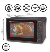 Minibackofen ICQN Rustik 60 Liter