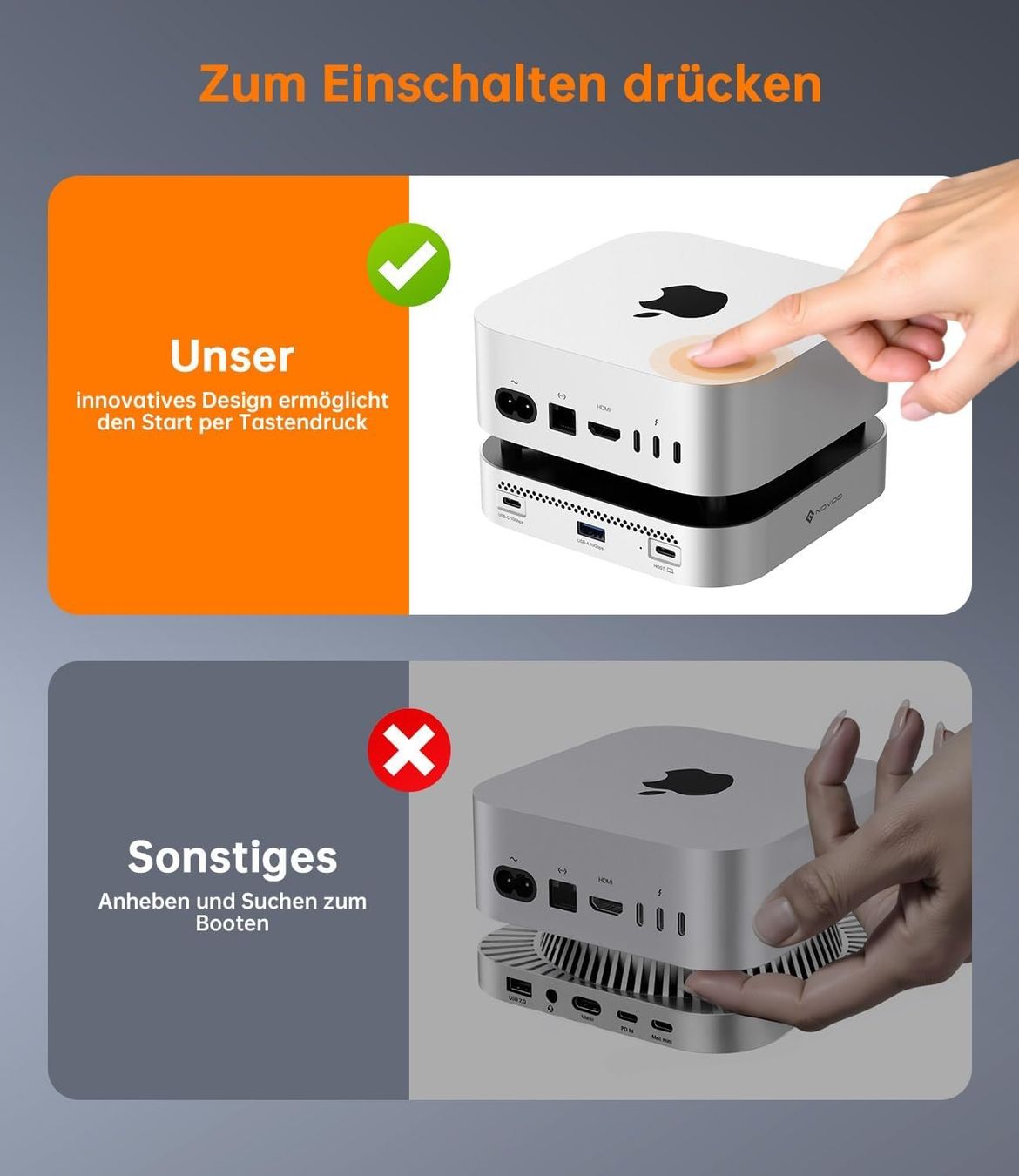 Docking station: Mac mini M4 Dock SSD Hub NVMe USB-C 10Gbps – Nuovo e nell'imballaggio originale da Suhr venduto da SchnapperCH 6