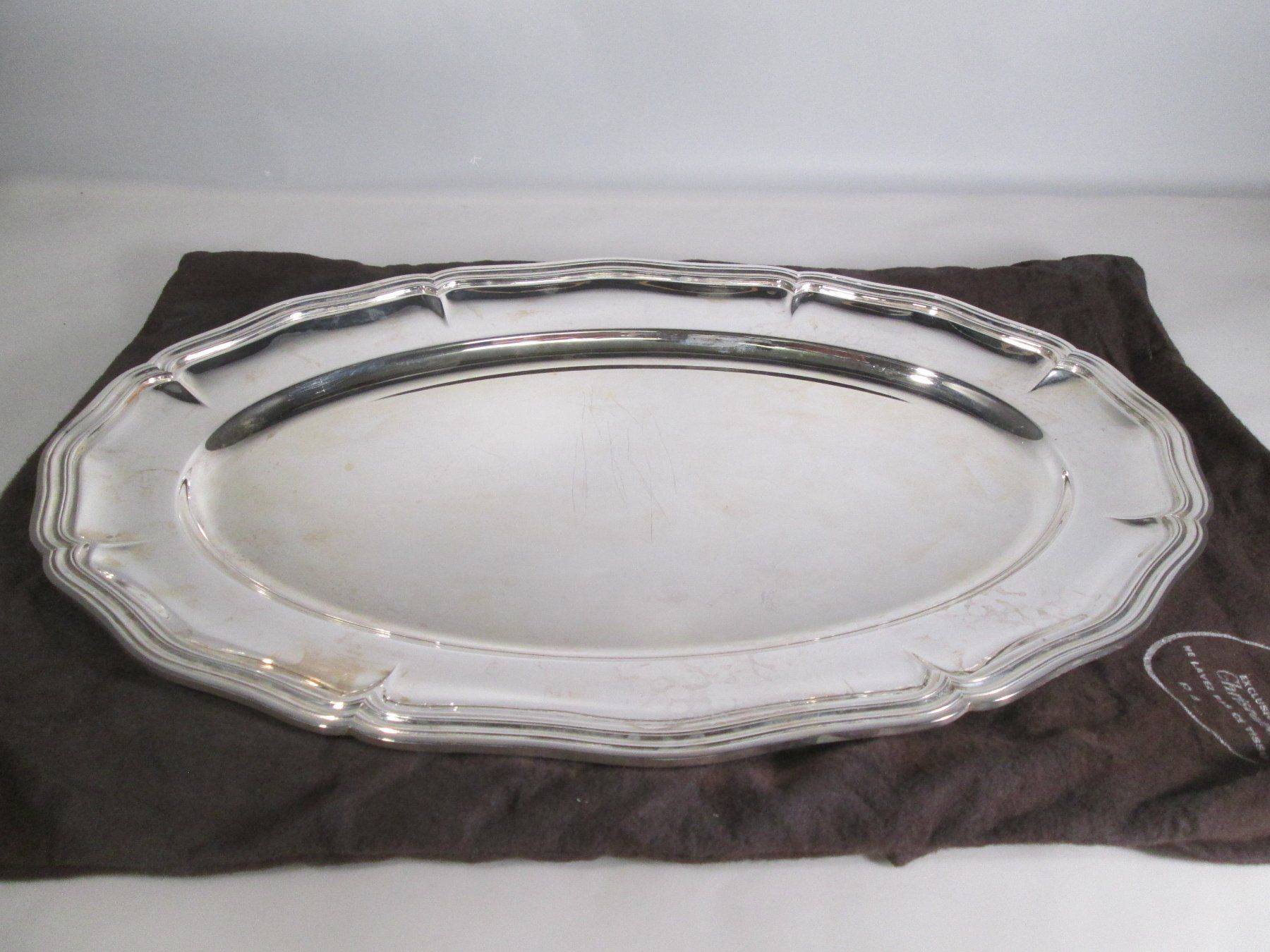 Christofle Set di piatti: original vintage CHRISTOFLE 3-er Servier-Set, versilbert – Usato da Rapperswil SG venduto da designandmore 1