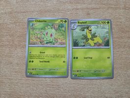 Pokemon Chikorita and Bayleef Ascend Heroes NM EN