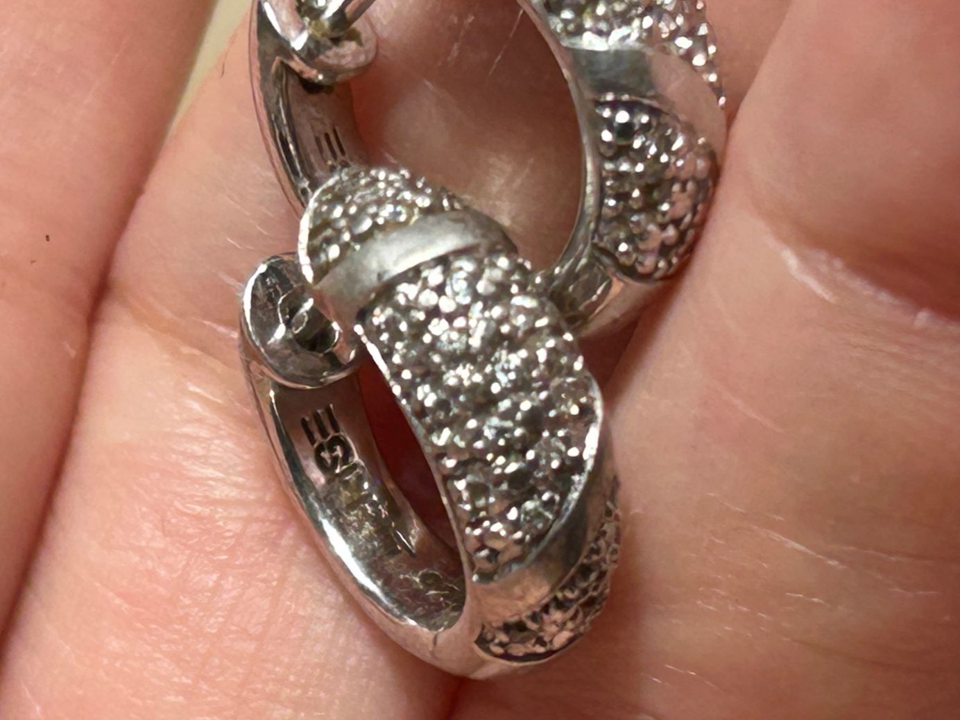 Esprit Orecchini pendenti & Orecchini a lobo: Esprit Kreolen in Silber (1.5cm) – Usato da Laufen venduto da Bellebellezza 4