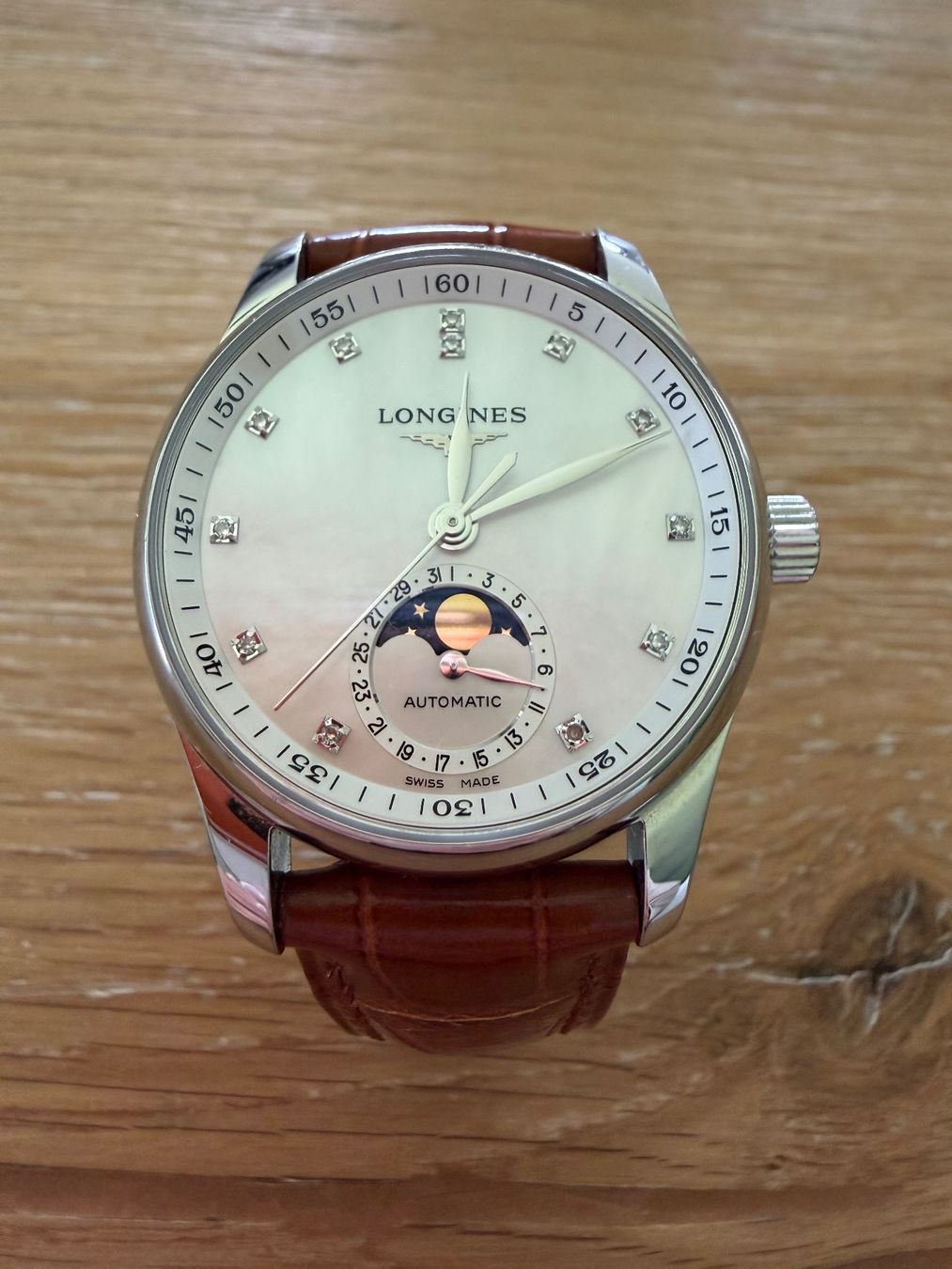Longines Orologi: LONGINES MASTER COLLECTION MOONPHASE, EDELSTAHL – Usato da Herrliberg venduto da erstmeinsdanndeins 1