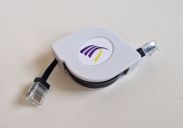 Flachband Netzwerkkabel zum Ausziehen/ Spanner  Versand mögl