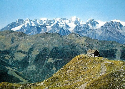 Cartoline postali: VERBIER Cabane du Mont-Fort – Usato da Jona venduto da philajona