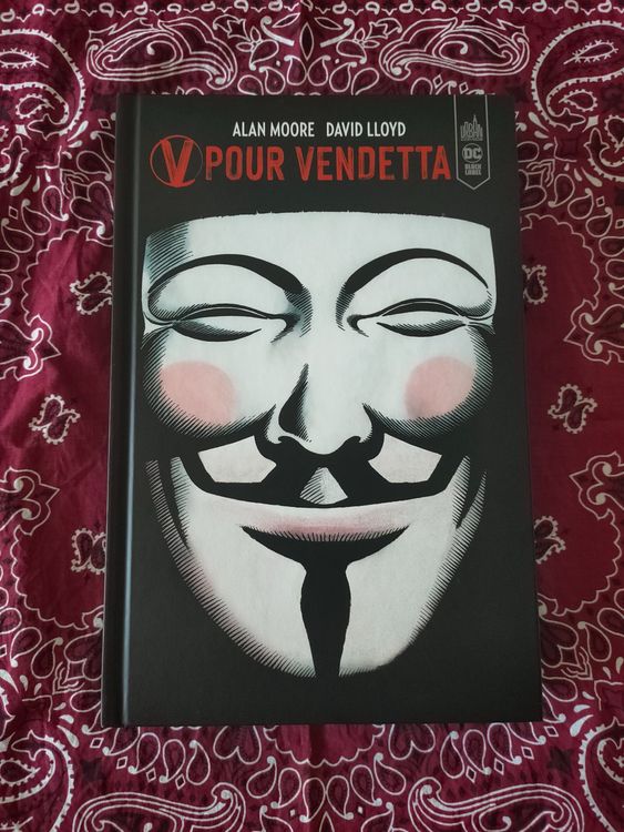 Bague Chevalière Anonymous V Pour Vendetta - Taille US 12 (FR 67), Acier Inox, Neuf