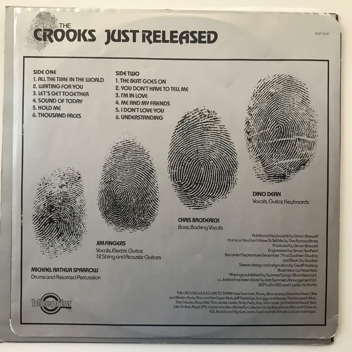 Vinyles: The Crooks - Just Released – D'occasion à Aesch BL par BlueMusicRecords 3