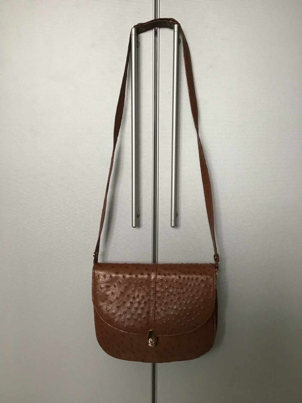 Taschen für Damen: UMHÄNGETASCHE STRAUSSENLEDER BRAUN – Neu (gemäss Beschreibung) aus Glattfelden von ire_w6h2 2
