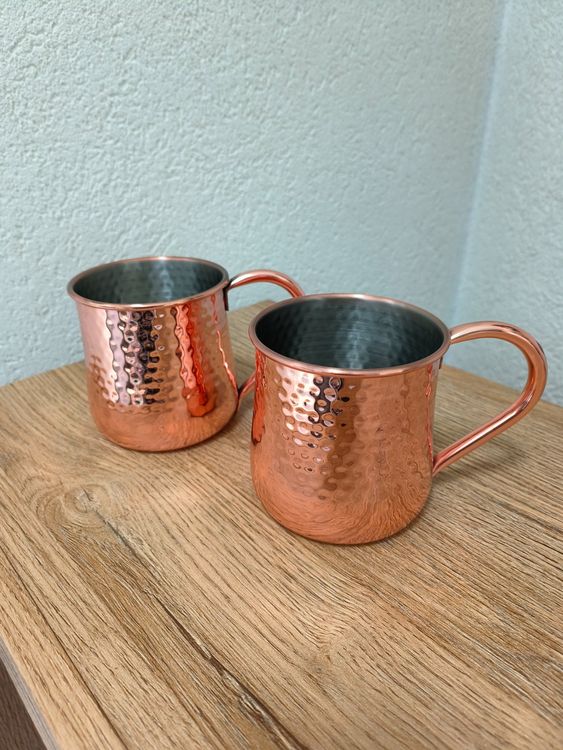 Vilihkc Lot De 4 Tasses Moscow Mule De Grande Taille, 530 Ml, Doublure En Acier Inoxydable