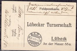 Reklamebrief Lübecker Turnerschaft 1917