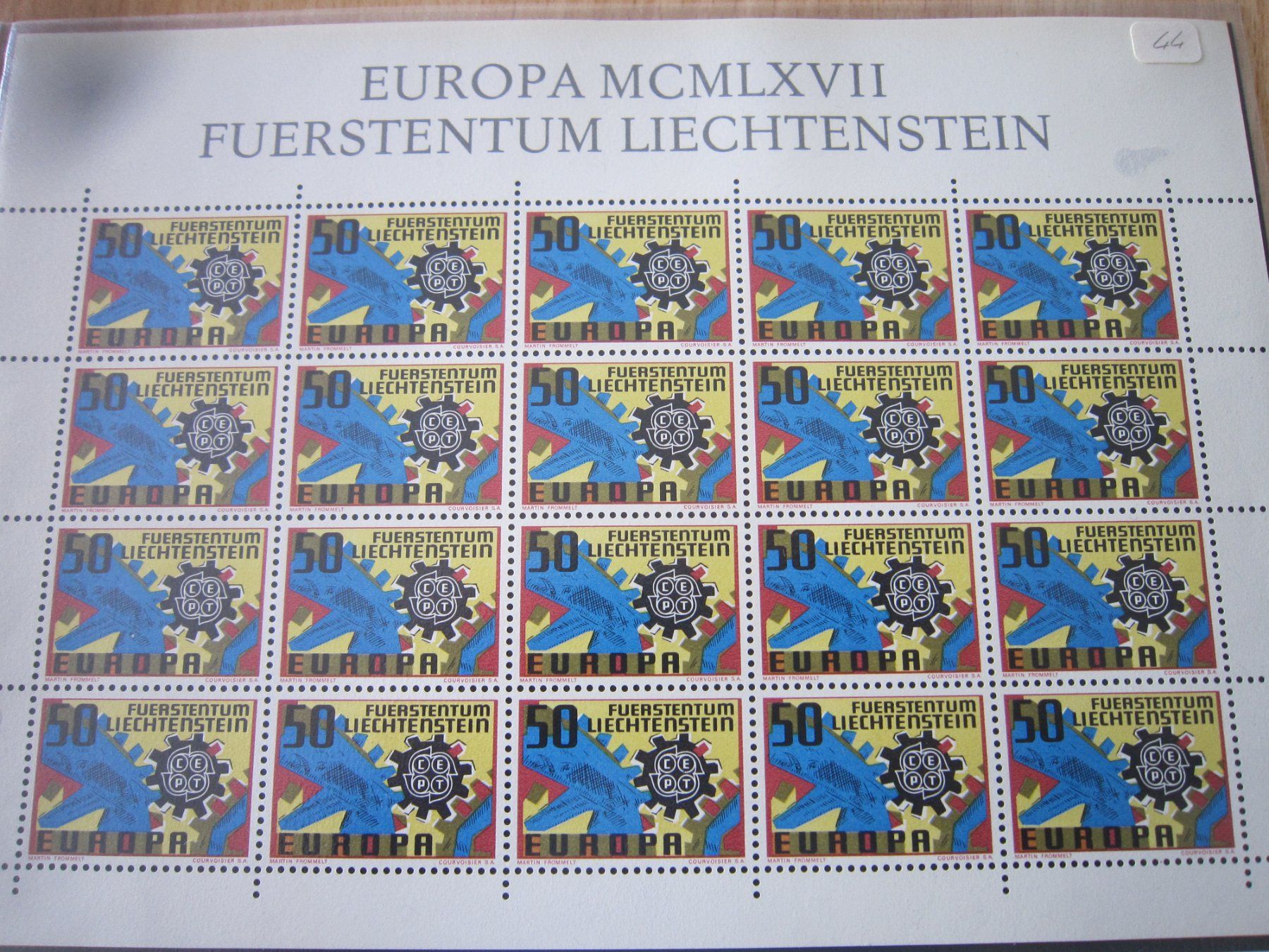 Tutti i francobolli: 1967 EUROPA Blöck postfrisch Lichtenstein – Usato da Giubiasco venduto da sal_9j6w