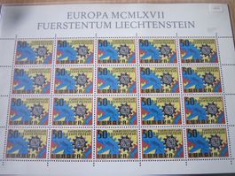 1967 EUROPA Blöck postfrisch Lichtenstein