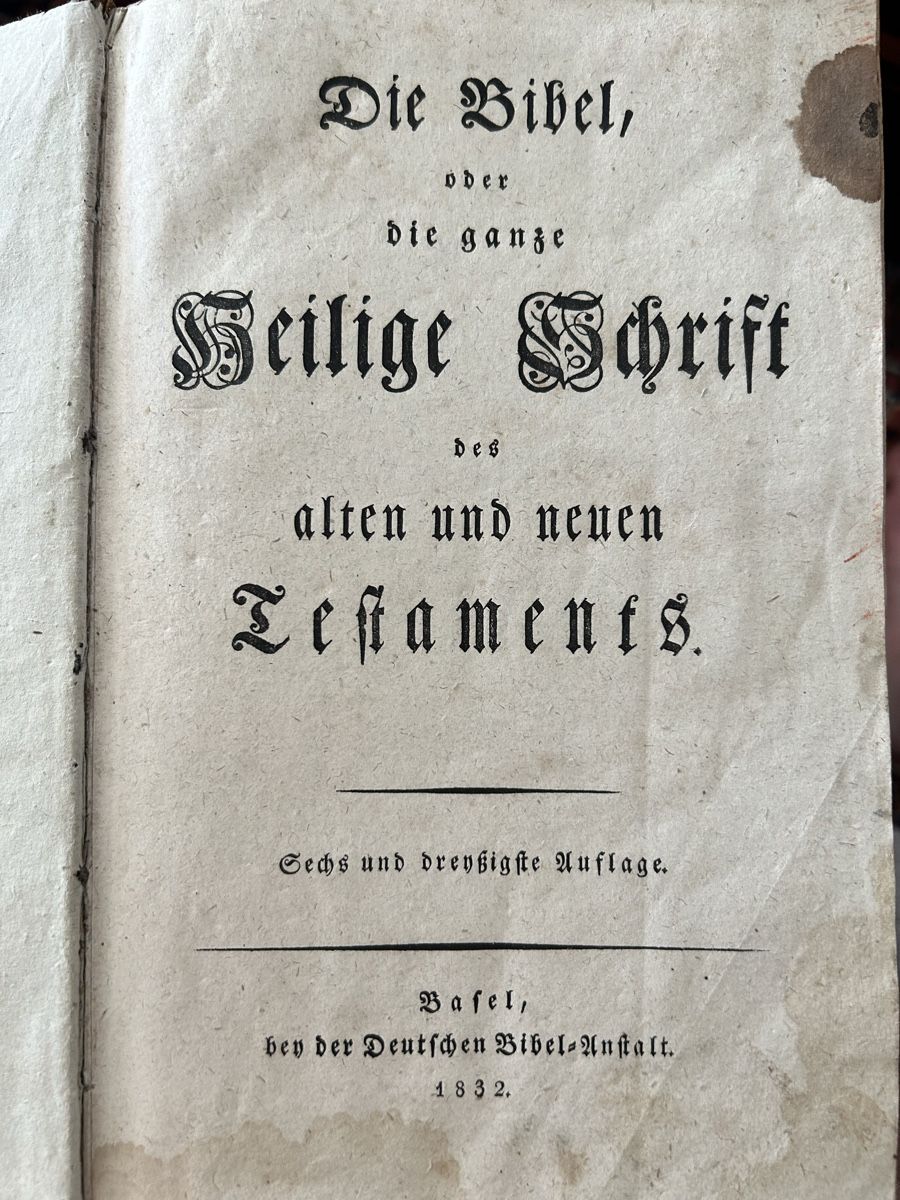Livres: Alte Bibel von 1832 – D'occasion à Oftringen par Michaels011