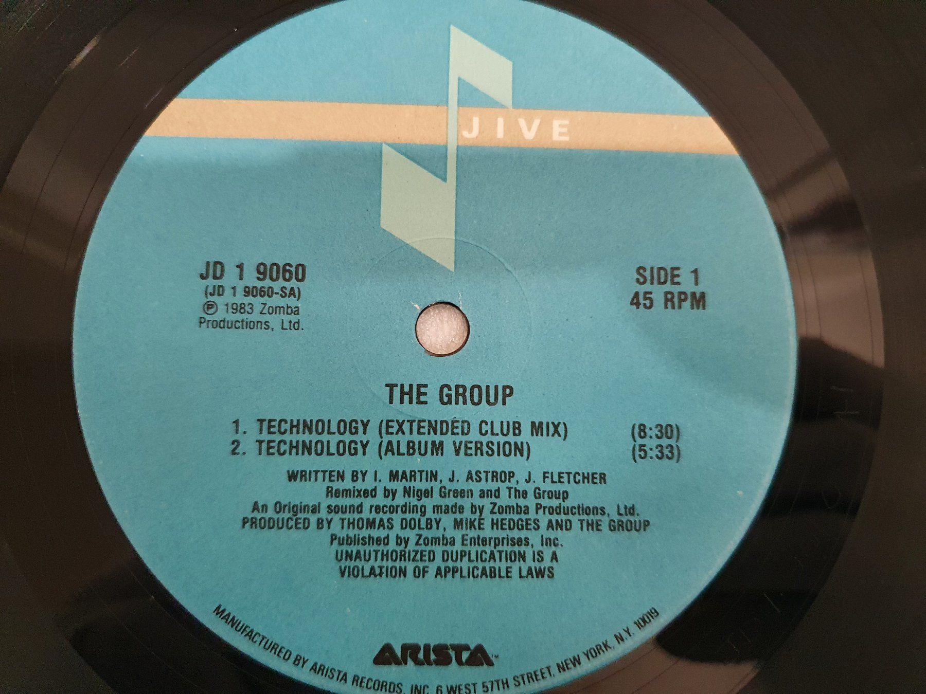 Dischi in vinile: The Group – Technology (Electro, Synth-pop) – Usato da Uster venduto da Vinyl-Leidenschaft 3
