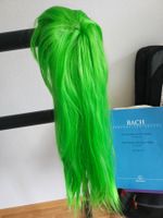 Neon-grüne Synthetik- Perücke - Wie neu