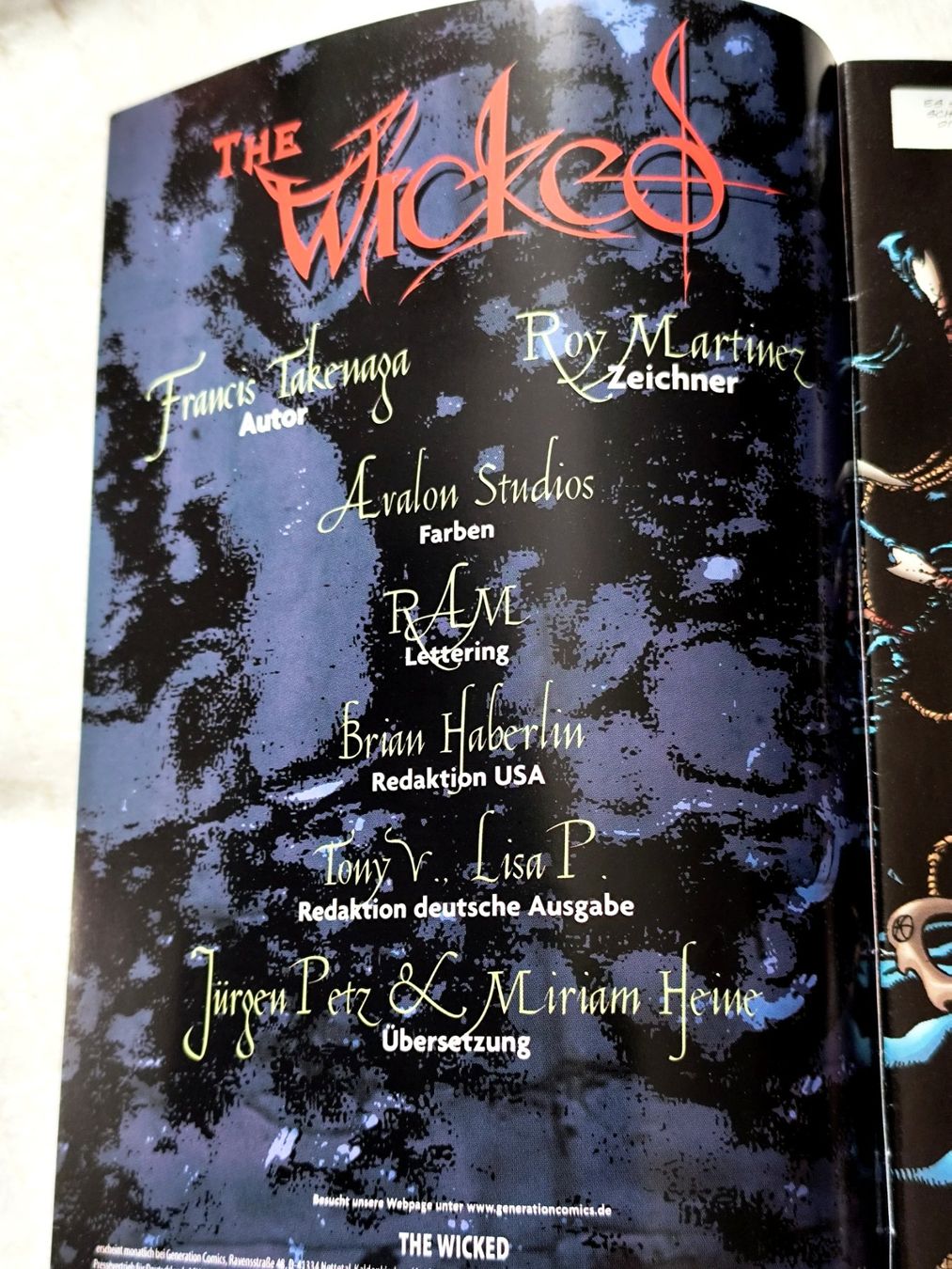 Comics: AVALON STUDIOS IMAGE COMICS THE WICKED Vintage 2000! – Gebraucht aus Bettingen von hamau2012 1