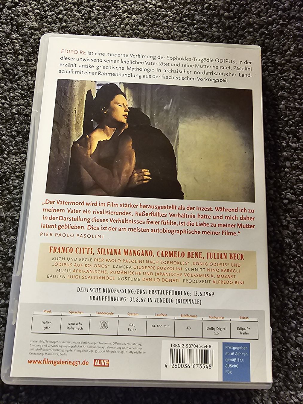 Tutti i DVDs: Edipo Re DVD (20804) – Usato da Ruswil venduto da jan_bxl5 1