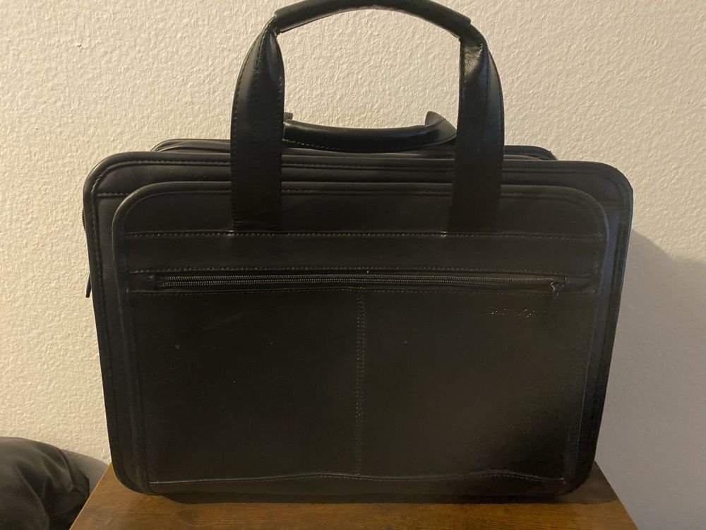 Porte-documents Samsonite Noir - Occasion Bon état, Dimensions 41x31x4 Cm, Fermeture éclair OK