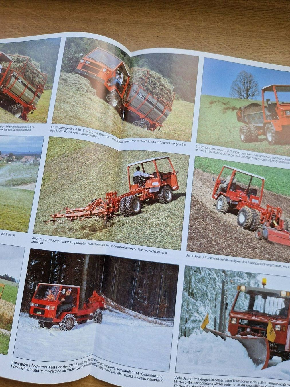 Aebi Trattori: Original Prospekt Aebi Transporter TP67 – Usato da Dürnten venduto da Bachtel84 2