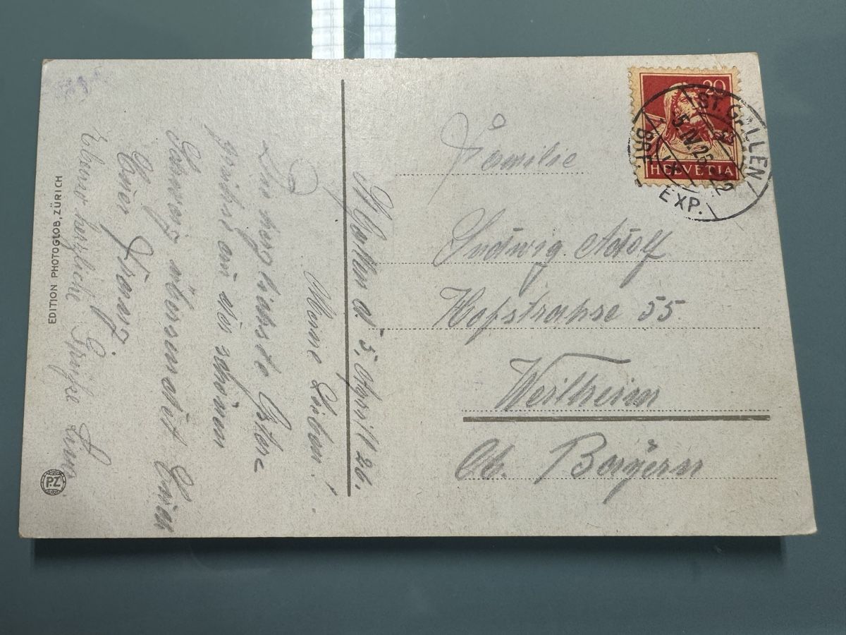 Cartes postales: St Gallen mit Bahnhof – D'occasion à Kirchberg SG par Chilpi76 1