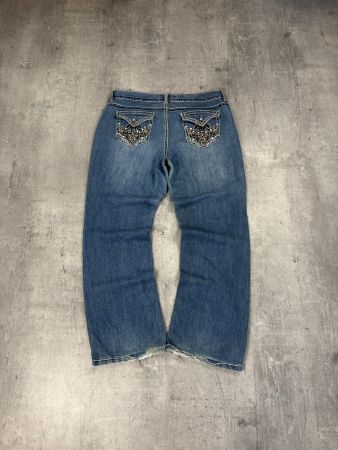 Vintage Y2K Baggy Bootcut Jeans (XL)