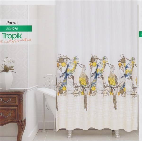Tende: Polyester Duschvorhang-PARROT-180X200CM – Nuovo e nell'imballaggio originale da Rupperswil venduto da big-one-sale