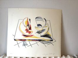 Interesante Litho von  Wylli Meyer -Osburg 1934-2005