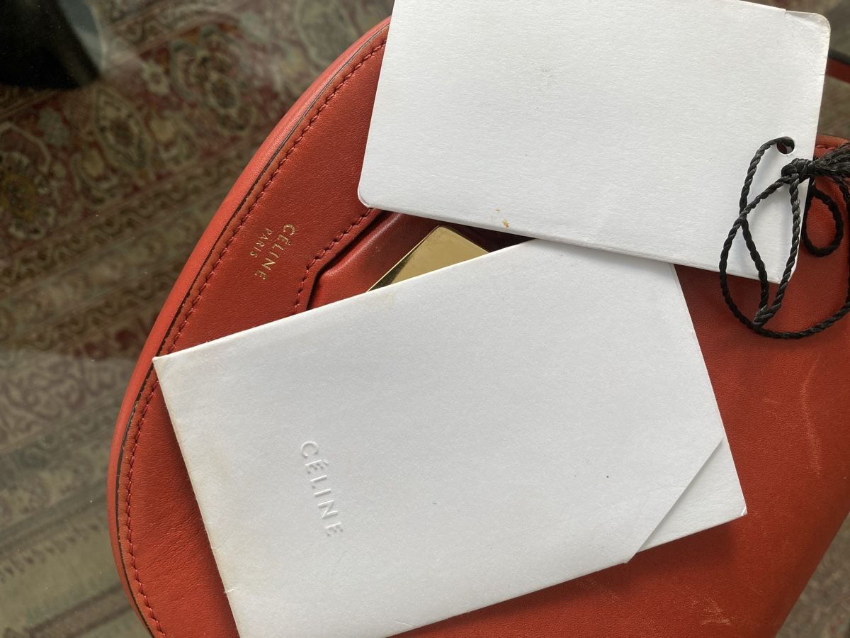 Celine Borse da donna: Celine Trotteur Bag, rot, Crossbody, ein Klassiker! – Usato da Zürich venduto da einefreude 7