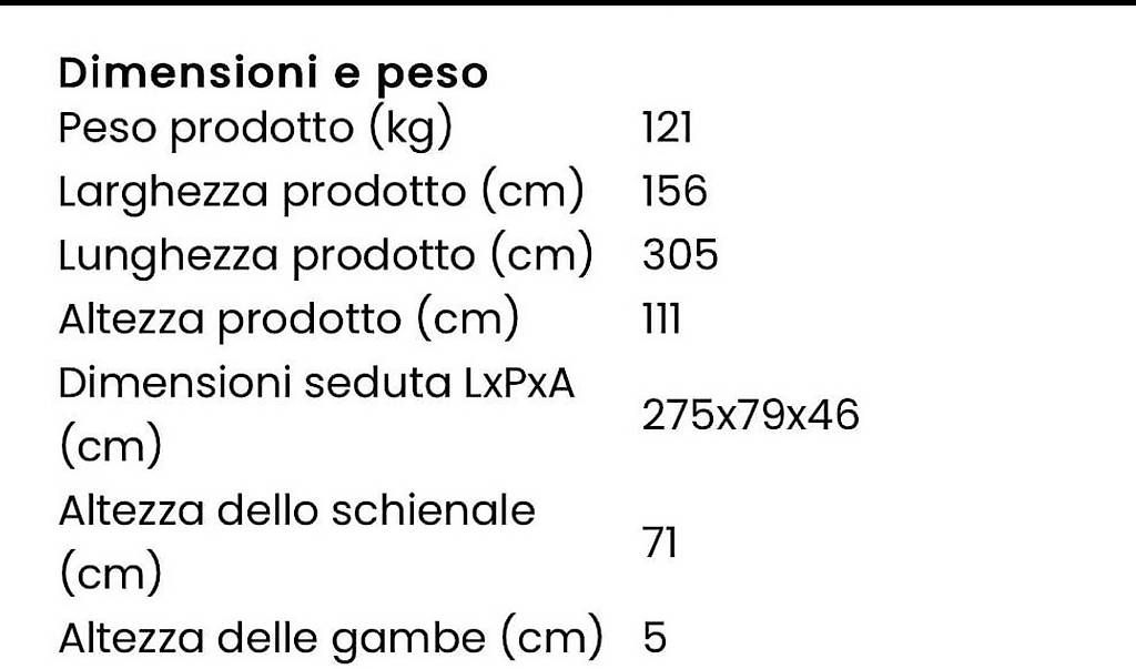 Conforama Divani: Divano ad angolo 305x156 – Usato da Vairano venduto da mir_rtt2 2