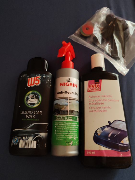 Prodotti per la cura: Autopflege Set: Wachs, Anti-Beschlag & Polituren für pkw – Nuovo (secondo la descrizione) da Untervaz venduto da DoniWii1985