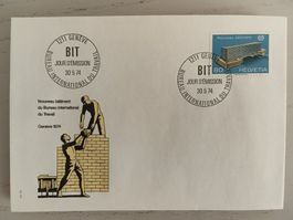 1974 FDC Internationales Arbeitsamt