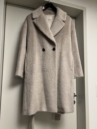 'S MaxMara Alpaka Mantel Gr. 44 beige neuwertig