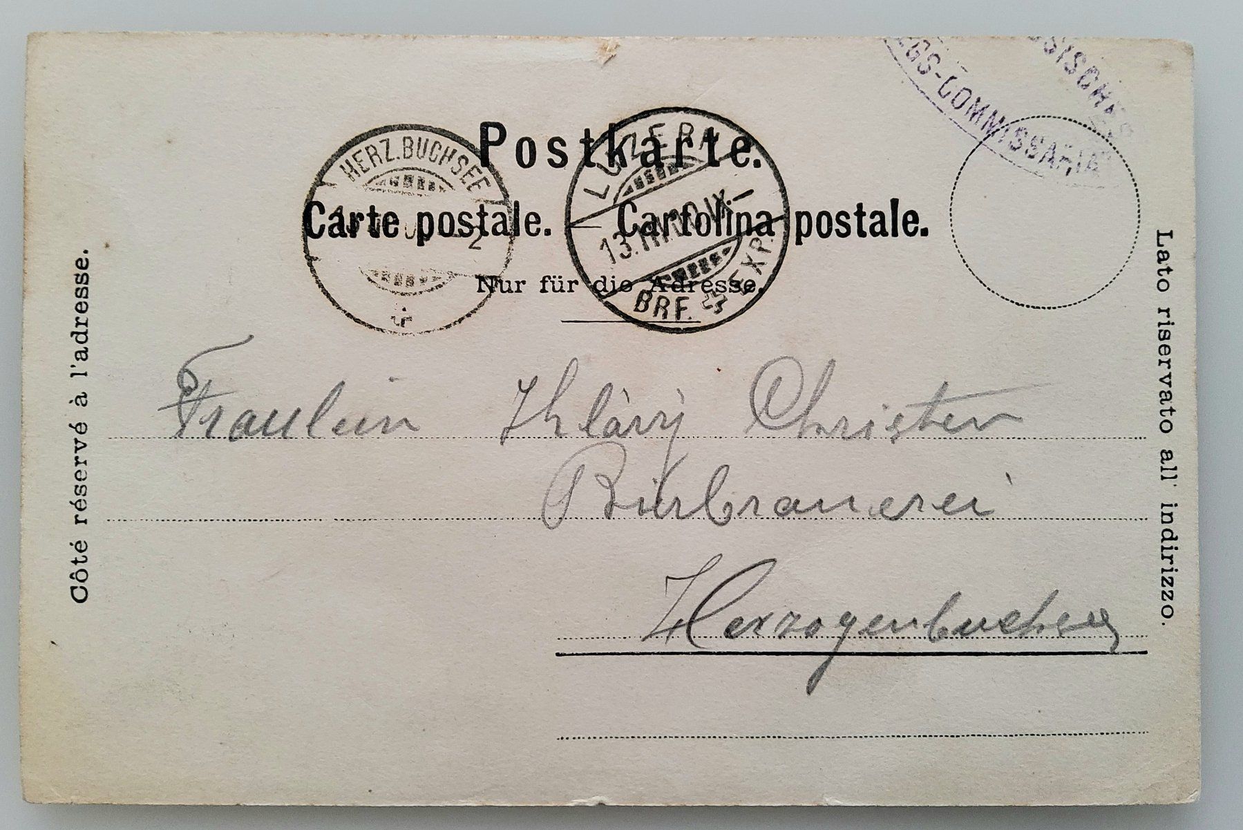 Cartoline postali: Ansichtskarte Tell's Kapelle, gest. 1900? – Usato da Buchrain venduto da mue_kru 1