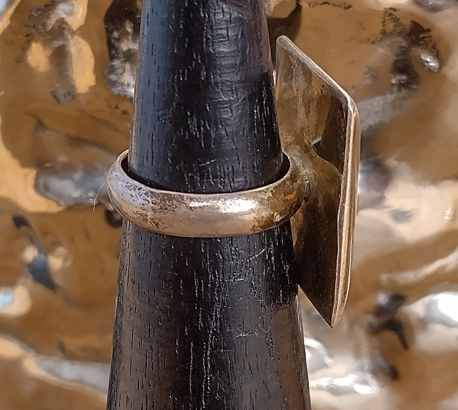 Anelli: HERRLICHER RING PERLMUTT INLAY IN 925 SILBER – Usato da Romanshorn venduto da Glitzer-Paradies 2