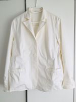 Wunderschöner edler ungefütterter Baumwollblazer Ivory