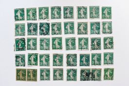 Lot timbres Semeuse France