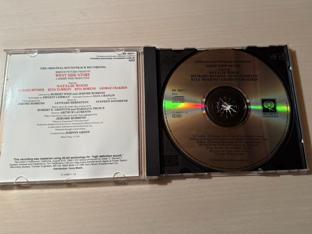 CD: West Side Story - Original Soundtrack CD – Usato da Oberried Brienz venduto da Chyara 2