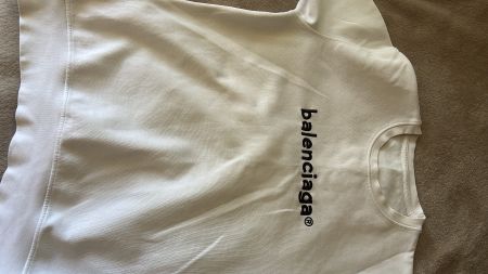 Balenciaga Pullover Gr. M Weiss Top Zustand für den Frühl...
