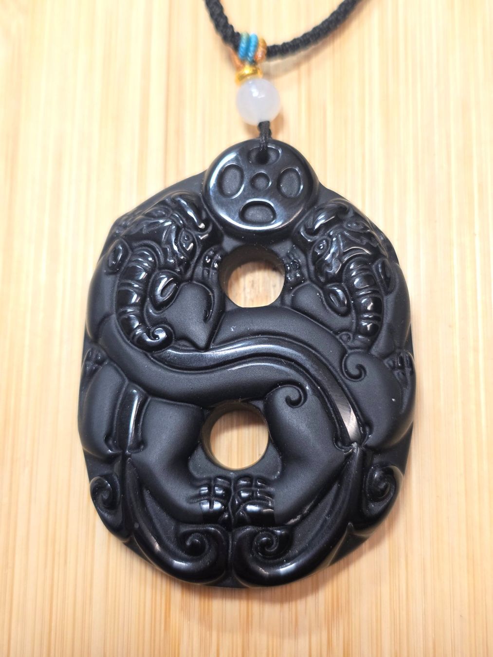 Minerali & Pietre curative: Pixiu Obsidian Anhänger – Nuovo e nell'imballaggio originale da Matzingen venduto da Shay_Crystalz 1
