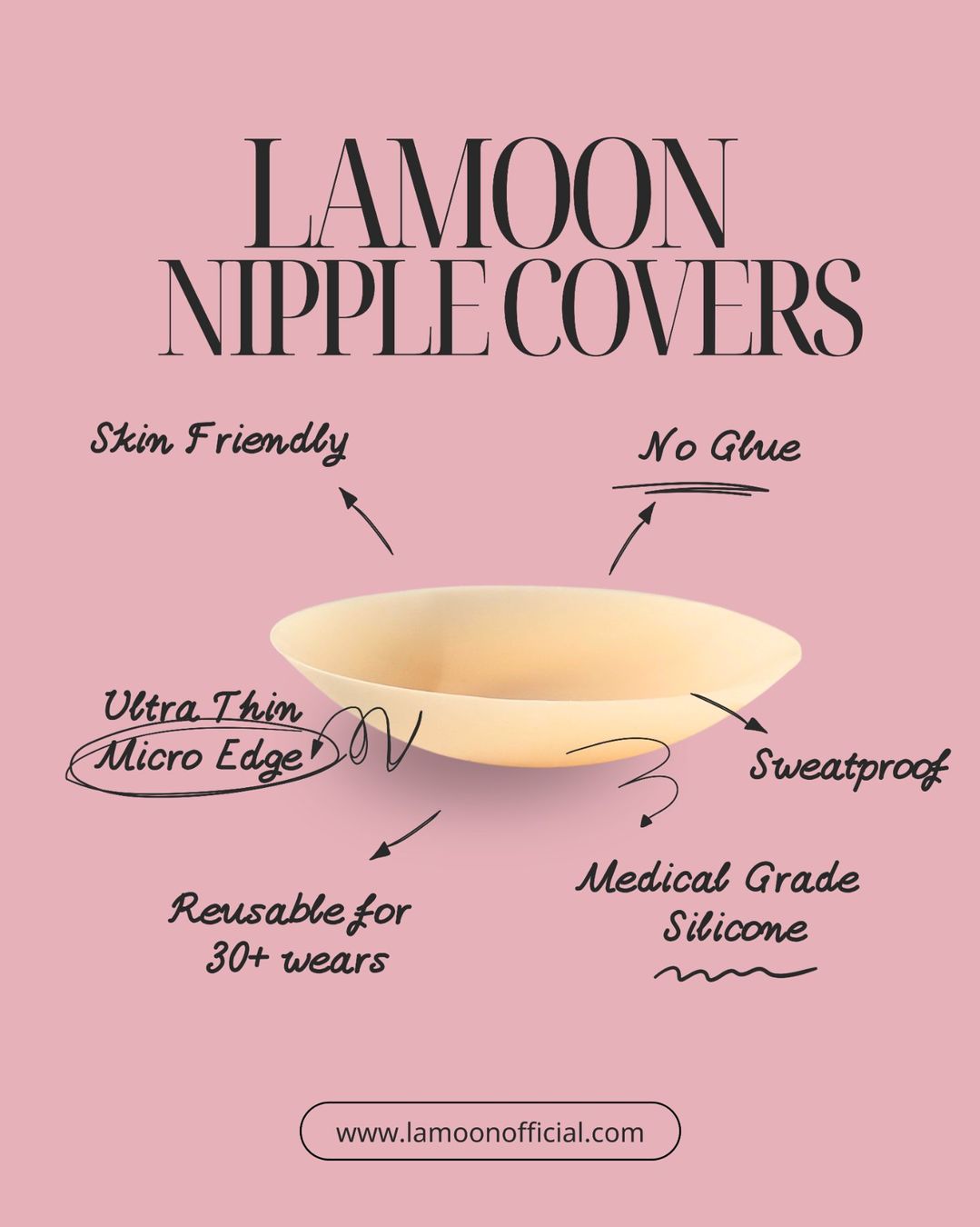 Sonstige Unterwäsche: Glue-Free Invisible Nipple Covers – Neu und originalverpackt aus Faoug von LaMoon-NippleCovers 5