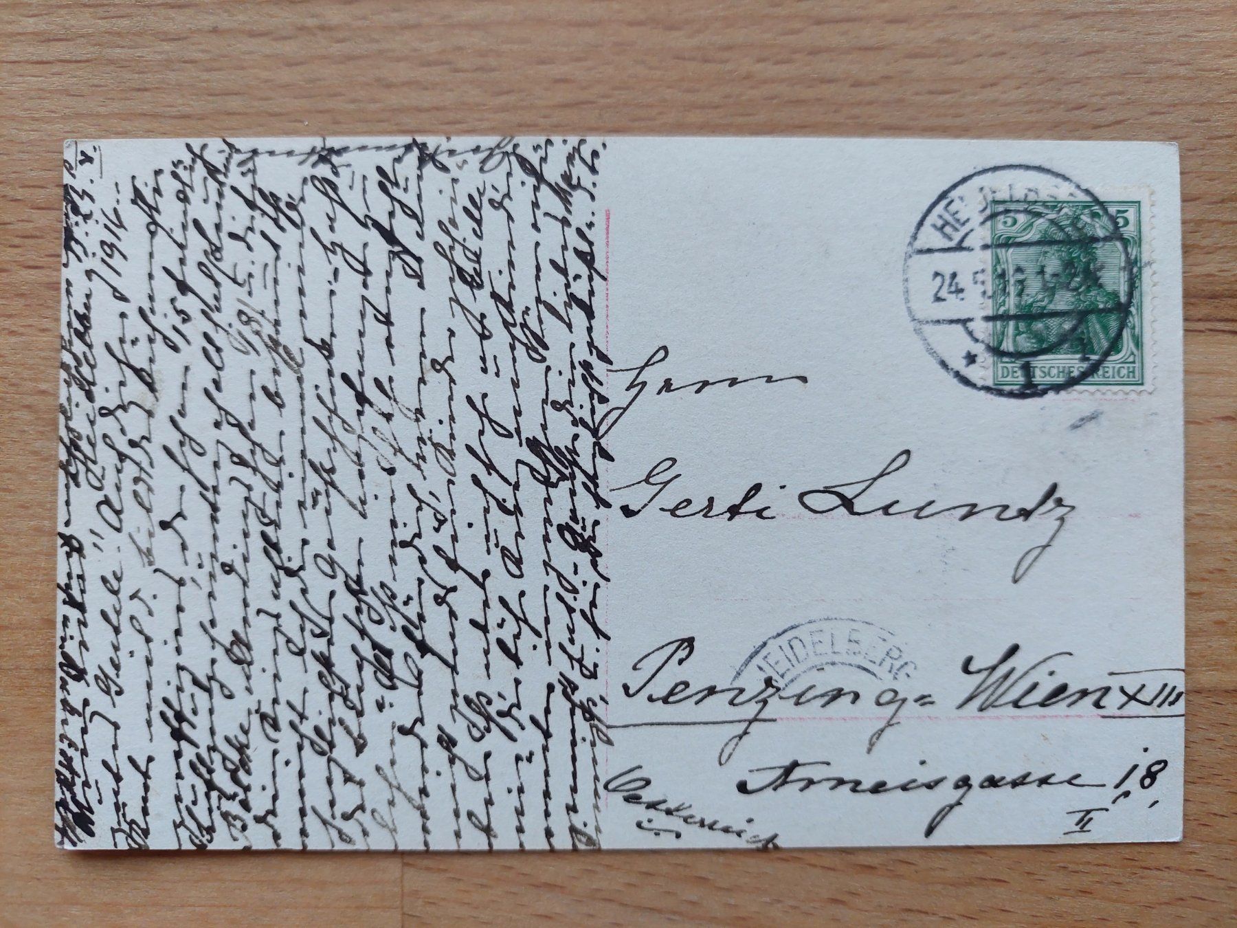 Cartoline postali: Leutnant Immelmann Abgeschossener englischer Eindecker – Usato da Obfelden venduto da Foto_Bild_Kunst_Buch 1
