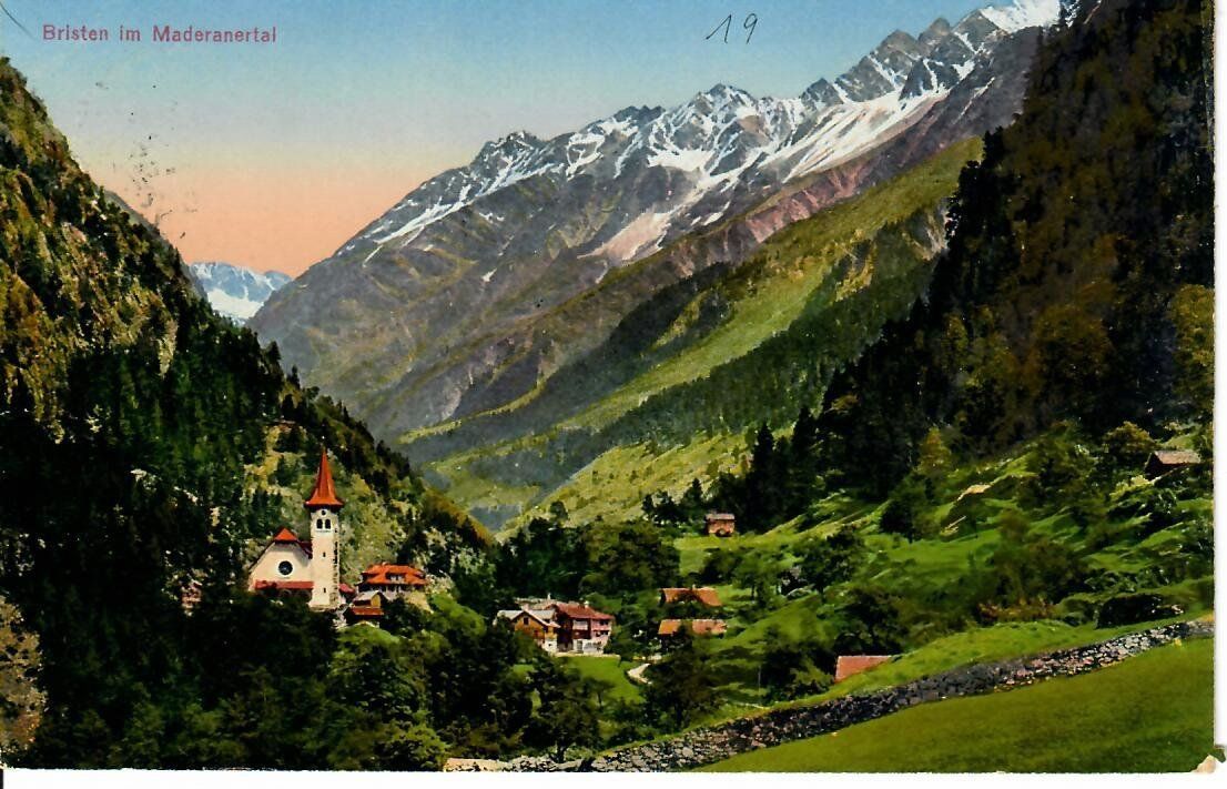 Cartoline postali: Bristen im Maderanertal 1919 – Usato da Hochdorf venduto da Ziegel-16