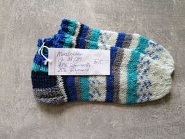Sneaker / Kurzsocken handgestrickt, Grösse: 38/39