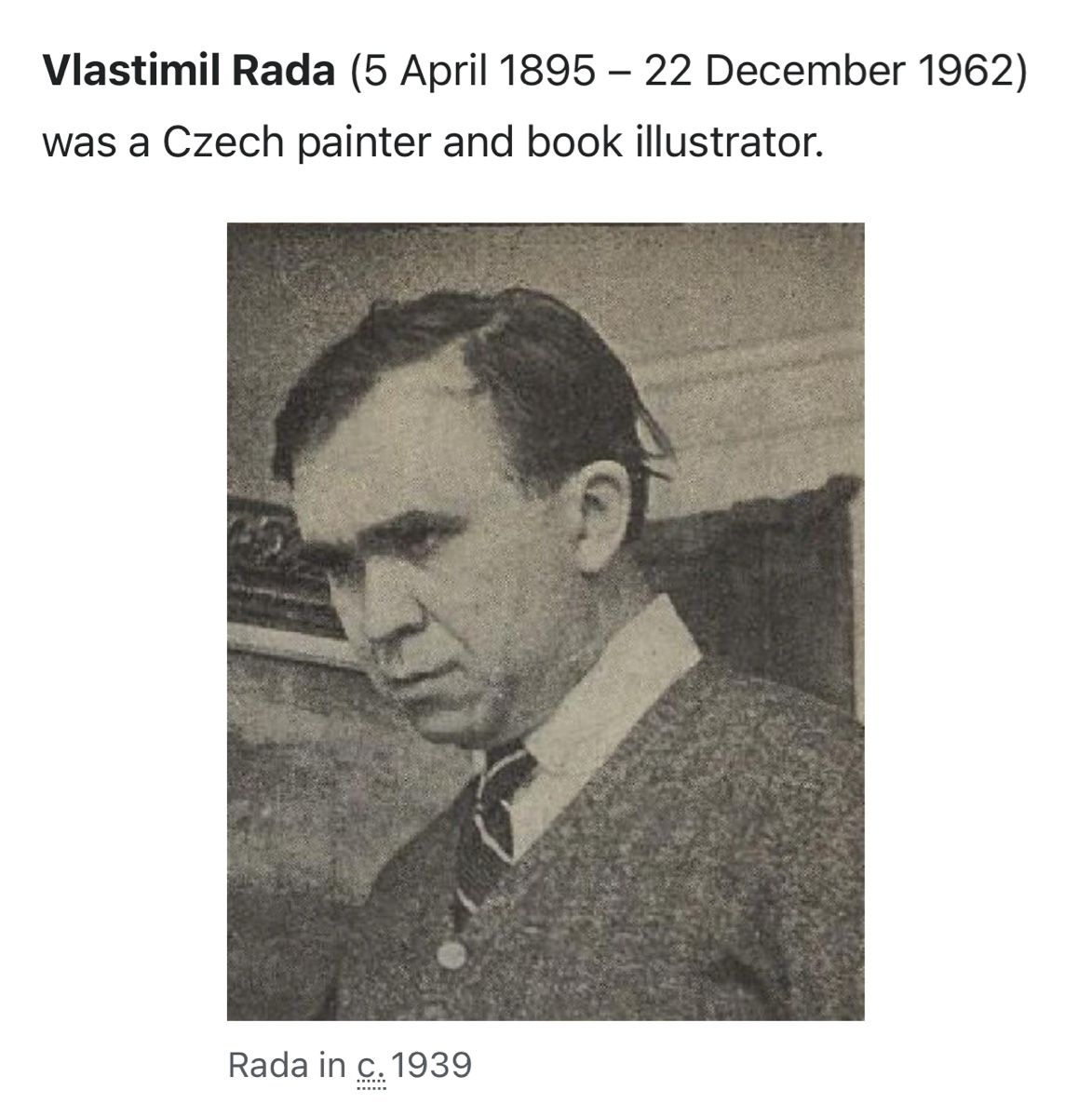 Dipinti: RADA Vlastimir (1895-1962) – Usato da Grosshöchstetten venduto da Perle1951 4