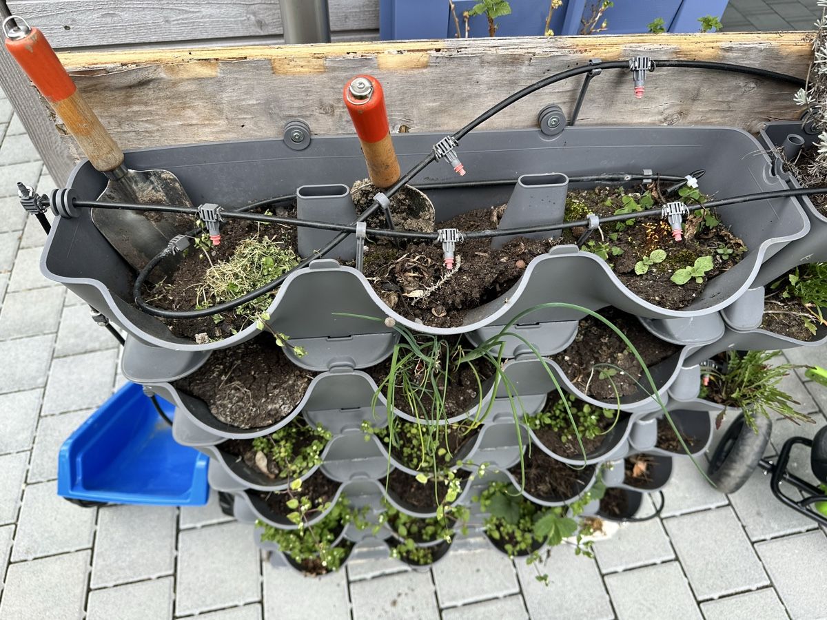 Box contenitori: Vertikaler Garten, Gardena mit Bewässerungssystem! – Usato da Mettendorf TG venduto da Pinova02 1