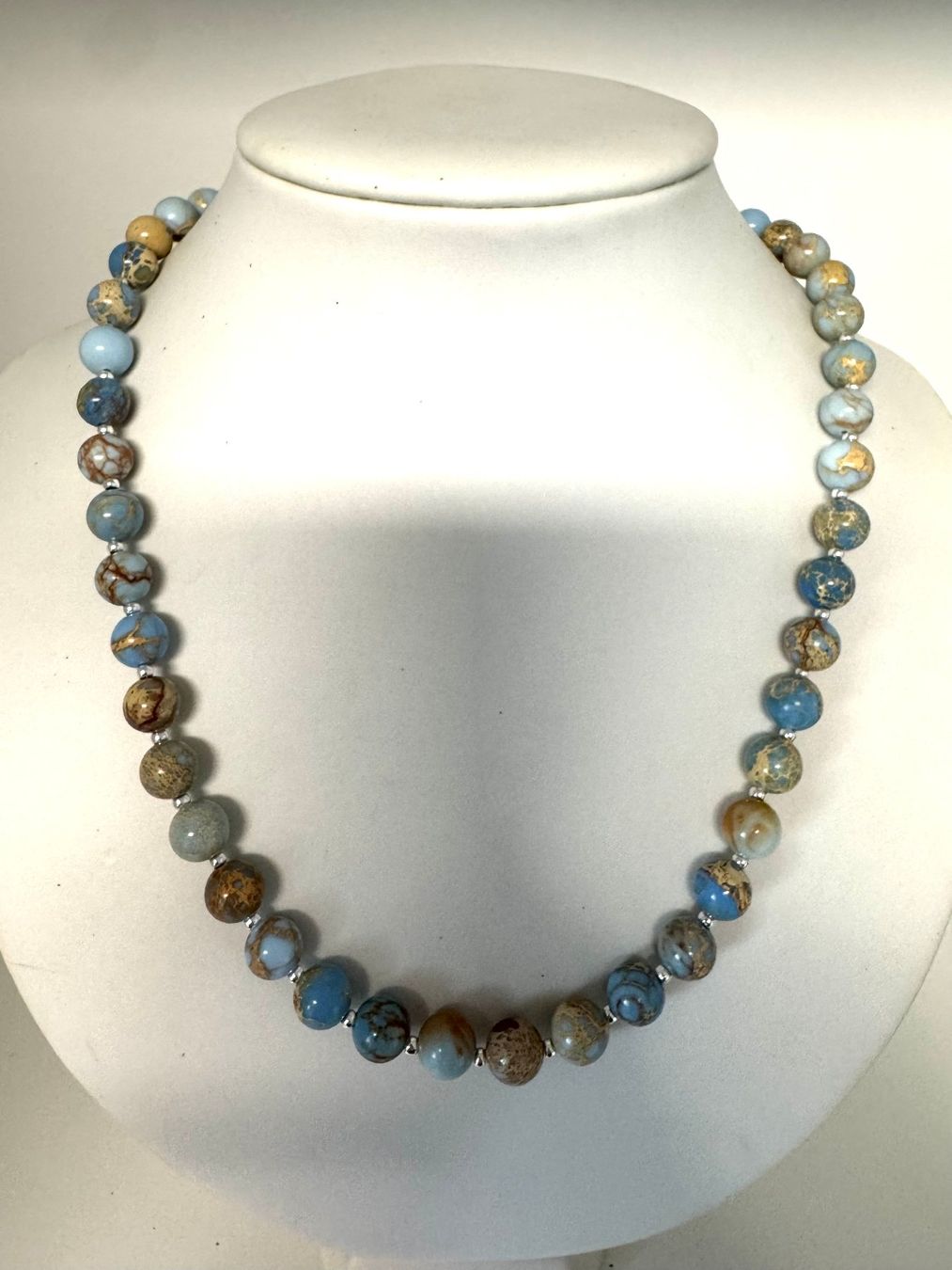 Catenine: Halskette Ozean-Jaspis – Nuovo (secondo la descrizione) da Biberist venduto da tl-schmuck