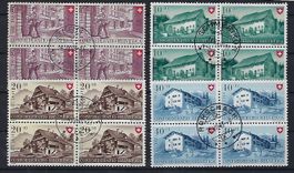 1949  Pro Patria Viererblocks 14989