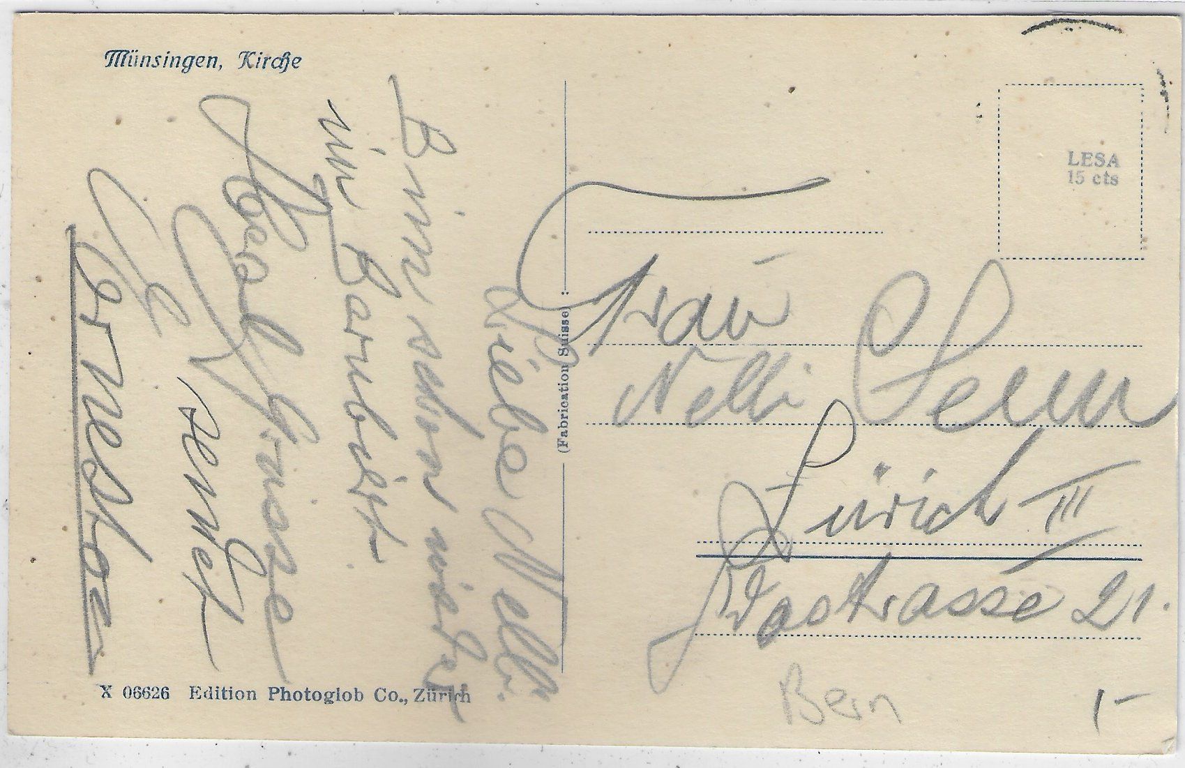 Cartoline postali: Münsingen - Kirche – Usato da Ettingen venduto da Kartenplanet 1